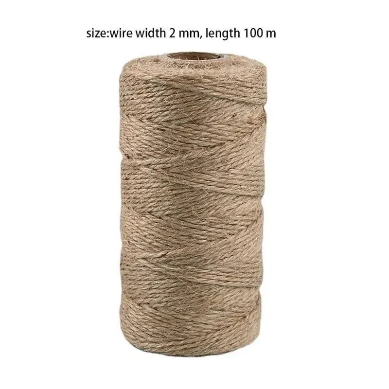 1pc 109 Yards Jute Rope, Jute Twine String, Hemp Cord For DIY Craft, Artworks Decoration, Gift Wrapping