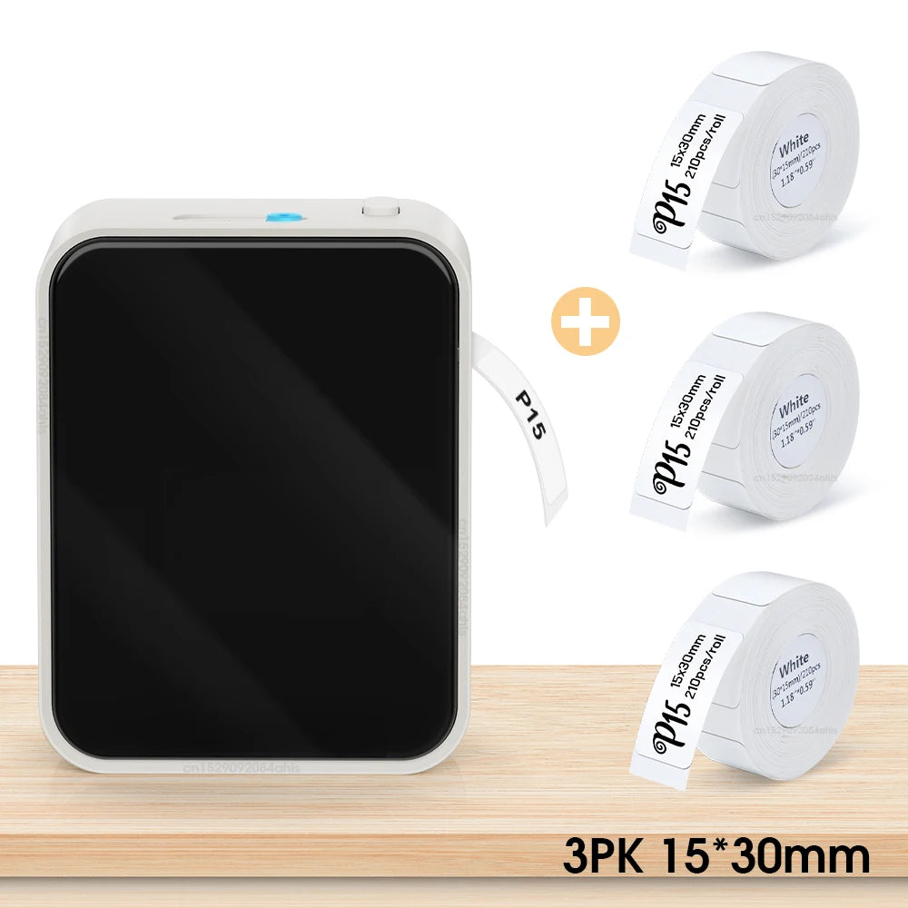 Marklife P15 Wireless Bluetooth Label Printer - Portable Thermal Sticker Maker