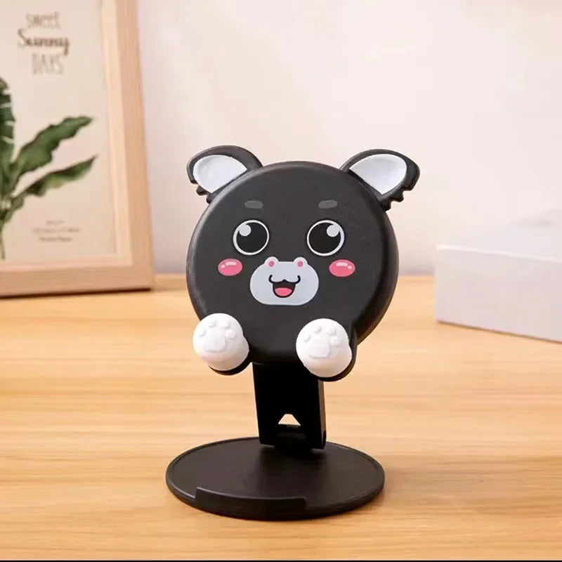 Cute Cartoon Phone & Tablet Stand - Foldable Desktop Holder