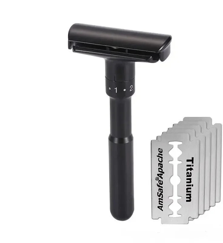 Adjustable Safety Razor Classic Men Shaver Professional Barber Razor Double Edge Stainless Steel Mens Shaving Blades Shaving