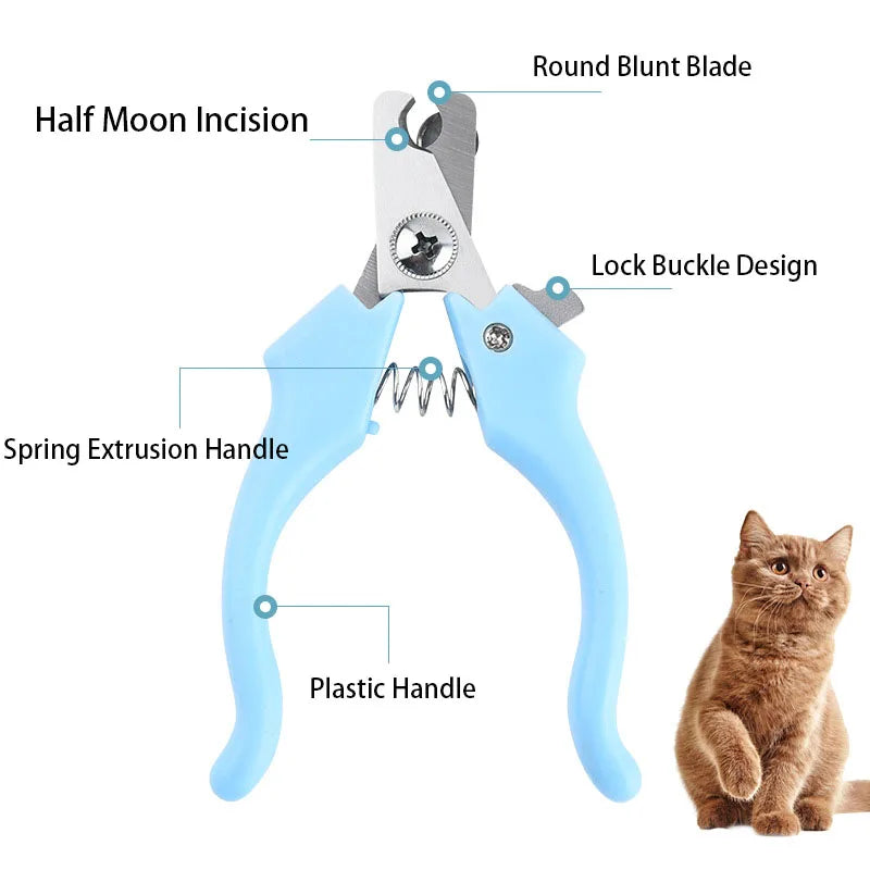 Pet Nail Clippers for Animal Dogs Cats Pig Birds Toe Claw Trimmer Cutter Puppy Kitten Grooming Scissor with File