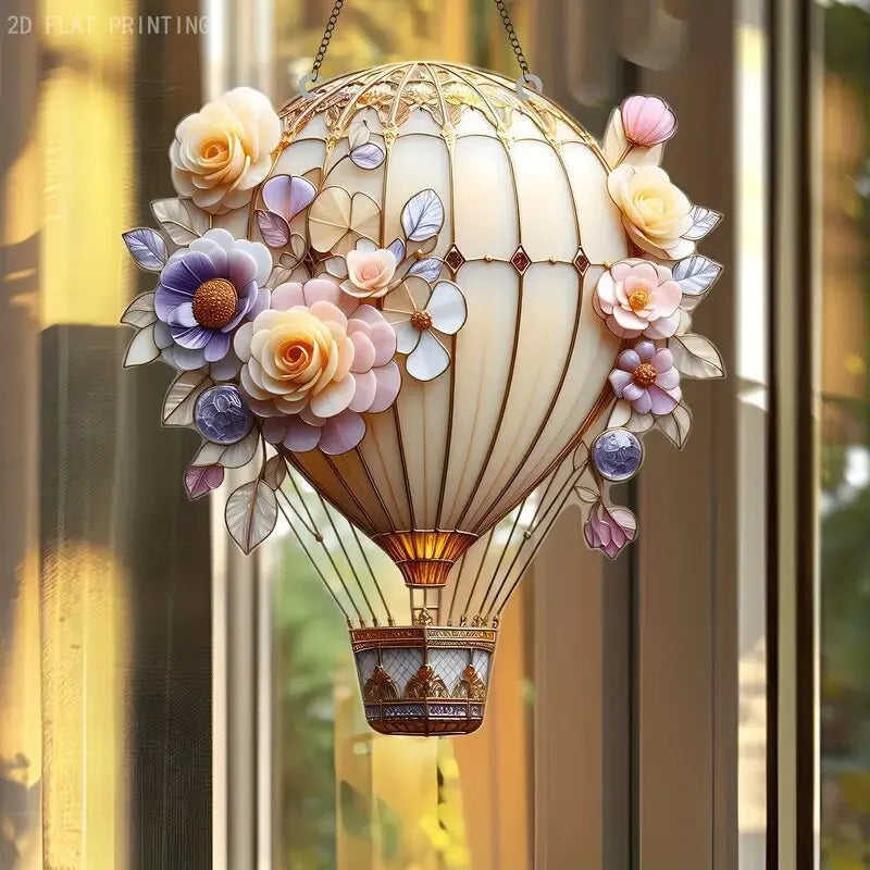 Love Balloon Hot Air Balloon Lantern Valentine's Day Decoration Acrylic Pendant New Fashion Simple Home Decorations Hangings