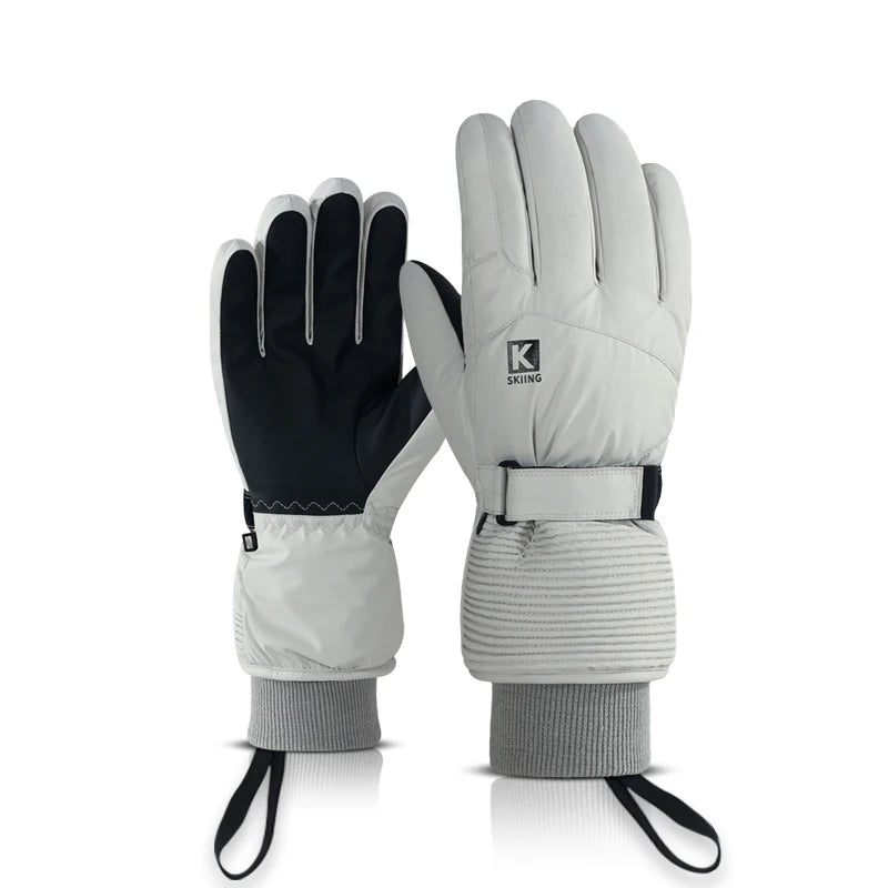 Winter men's and women's warm gloves, waterproof and skin friendly touch screen, suitable for cycling and skiing
