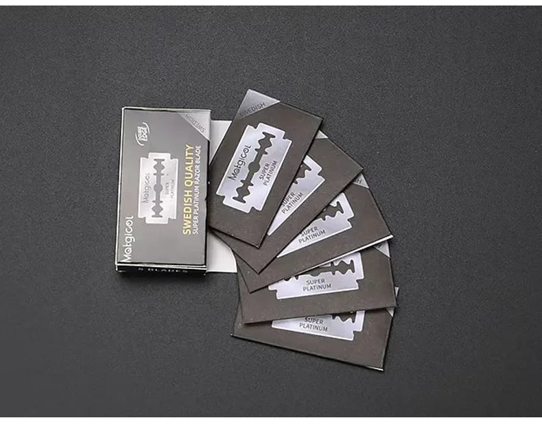 Wholesale 20 Pcs Double Steel Edge Blade Razor Blades Stainless Safety Ultra-sharp To Shave Blade For Manual Razor Safety