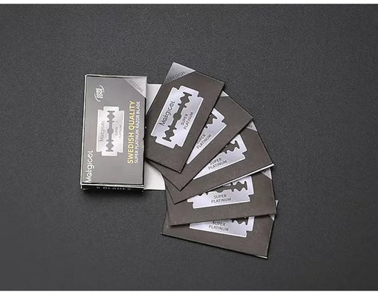 Wholesale 20 Pcs Double Steel Edge Blade Razor Blades Stainless Safety Ultra-sharp To Shave Blade For Manual Razor Safety