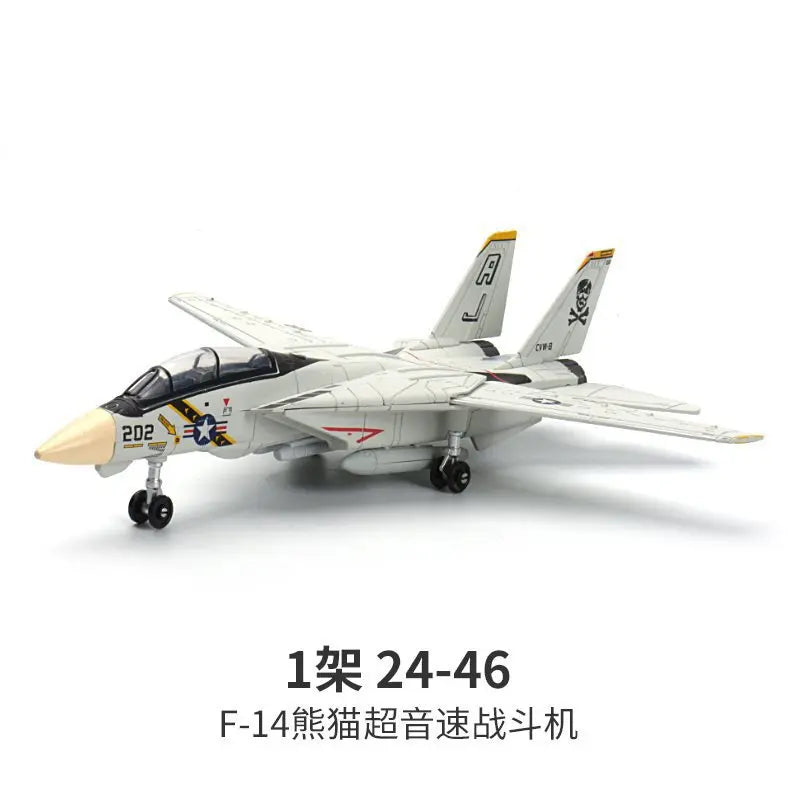1:72 F-14 Tomcat Multi-Role Fighter Model Creative Military Series Building Blocks Decor Assembled Toys For Boys Christmas Gifts