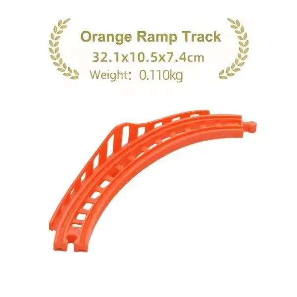 Wooden Train Track Accessories Plastic Flexible Tracks Turntable Slope Bridge fit for Brand Wood Tracks Railway Toys for Kids