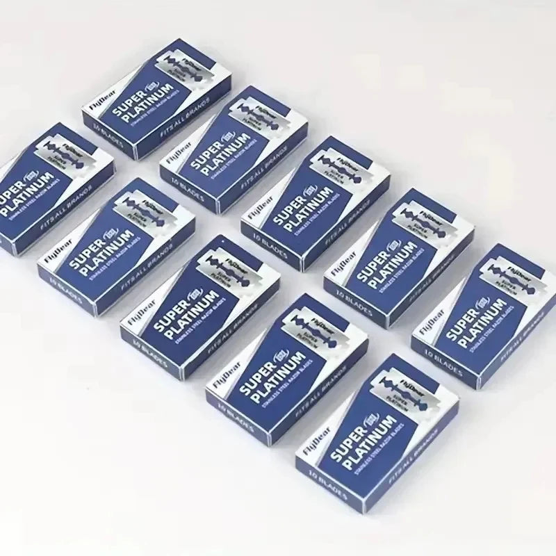 10/20/40/60pcs Double Edge Razor Blades Men'S Razor For Shaving Men Blade Professional Barber Razor Beard Trimmer Tool