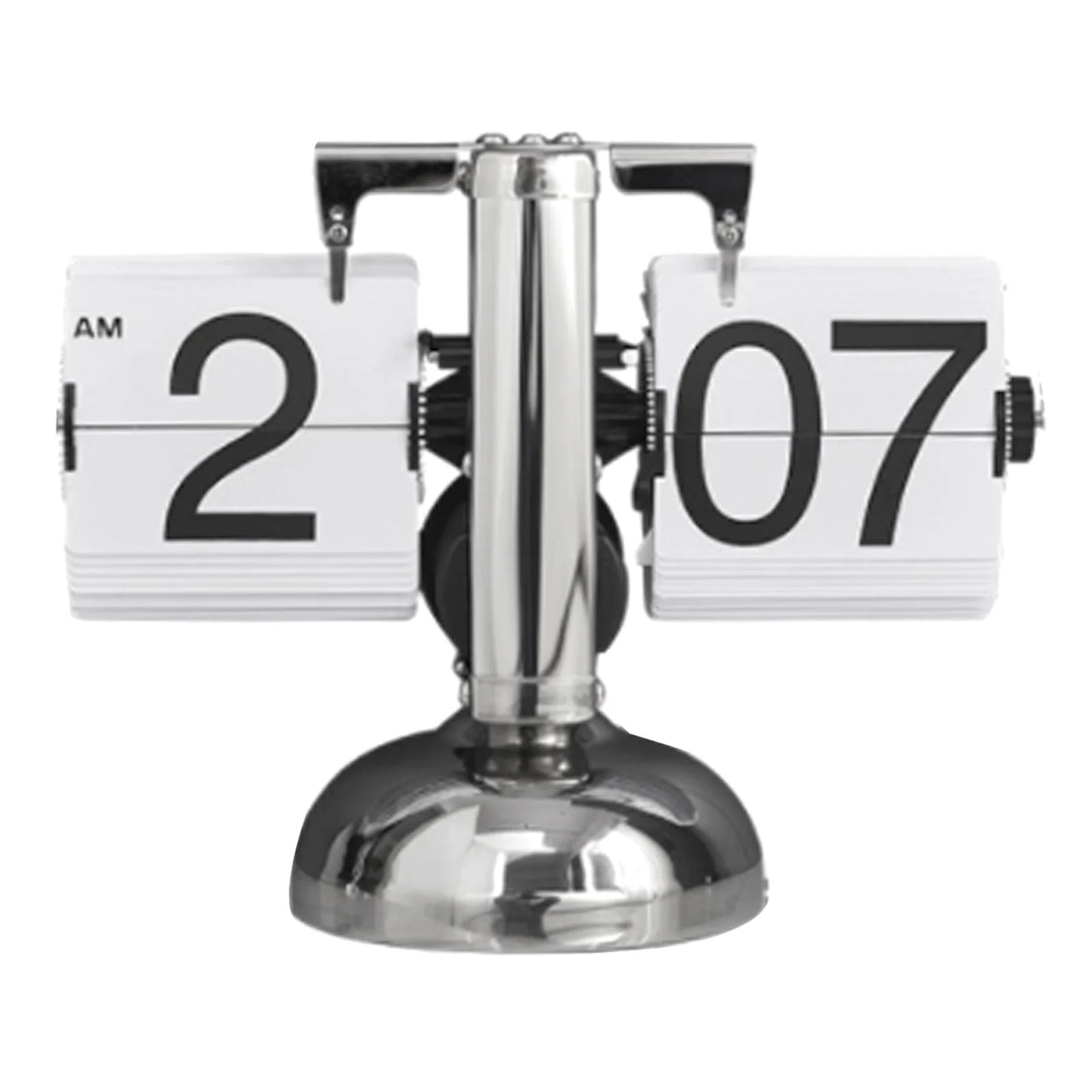 Flip Desk Clock Digital Flip Down Clock Retro Minimalist Single Foot Mechanical Auto Flip Clock Desk Clock for Home Livingroom