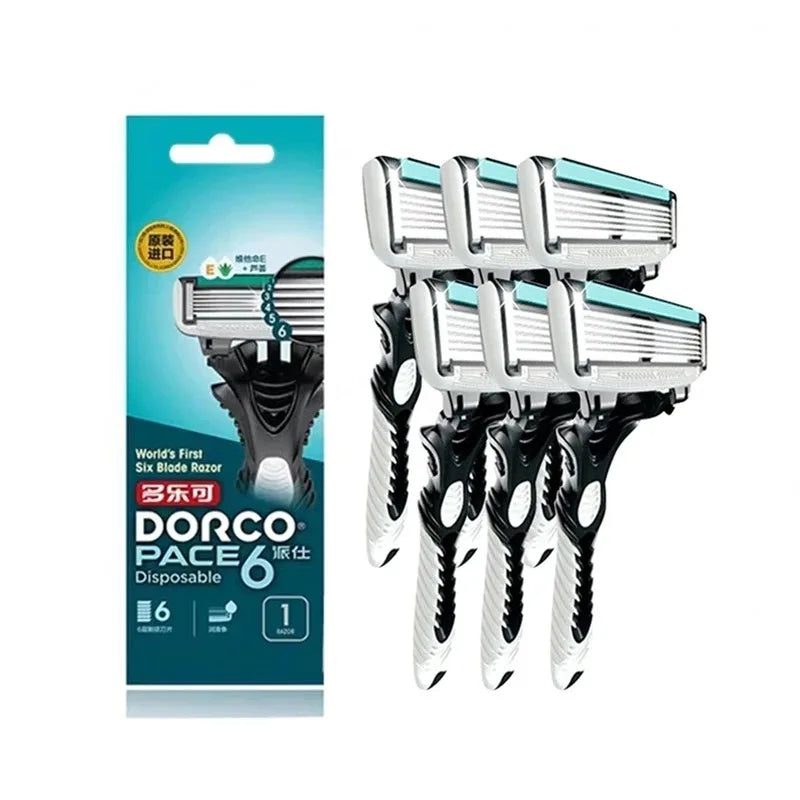 -1pc/3pcs/5pcs High-Quality Manual Razor – 6-Layer Sharp Blades for Smooth & Comfortable Shaving for Men’s Grooming & Daily Use