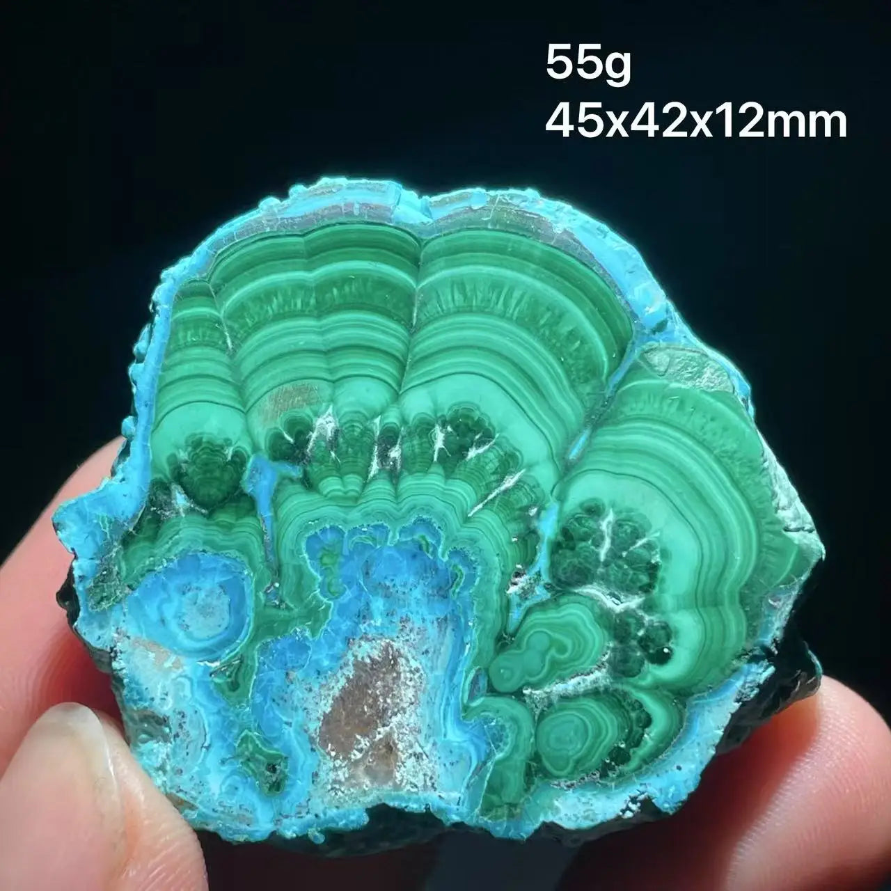 New 100% Natural chrysocolla Malachite plate Phoenix Stone Blue Green Quadrilateral Rainbow from Zambia