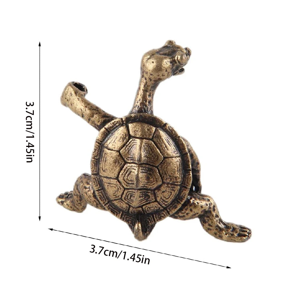 Antique Alloy Kung Fu Turtle Line Incense Holder, Home Decor, Line Incense Burner, Incense Holder, Animal Tea Table Decoration