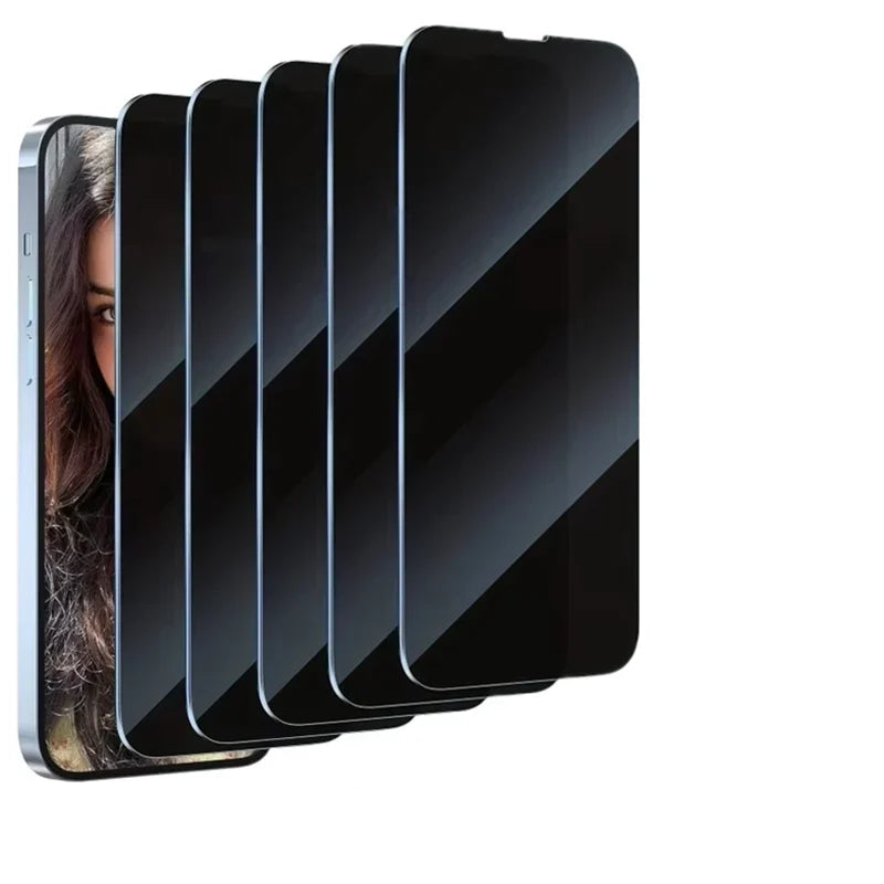 Premium 5-Pack Privacy Screen Protector - Anti-Spy Tempered Glass for iPhone