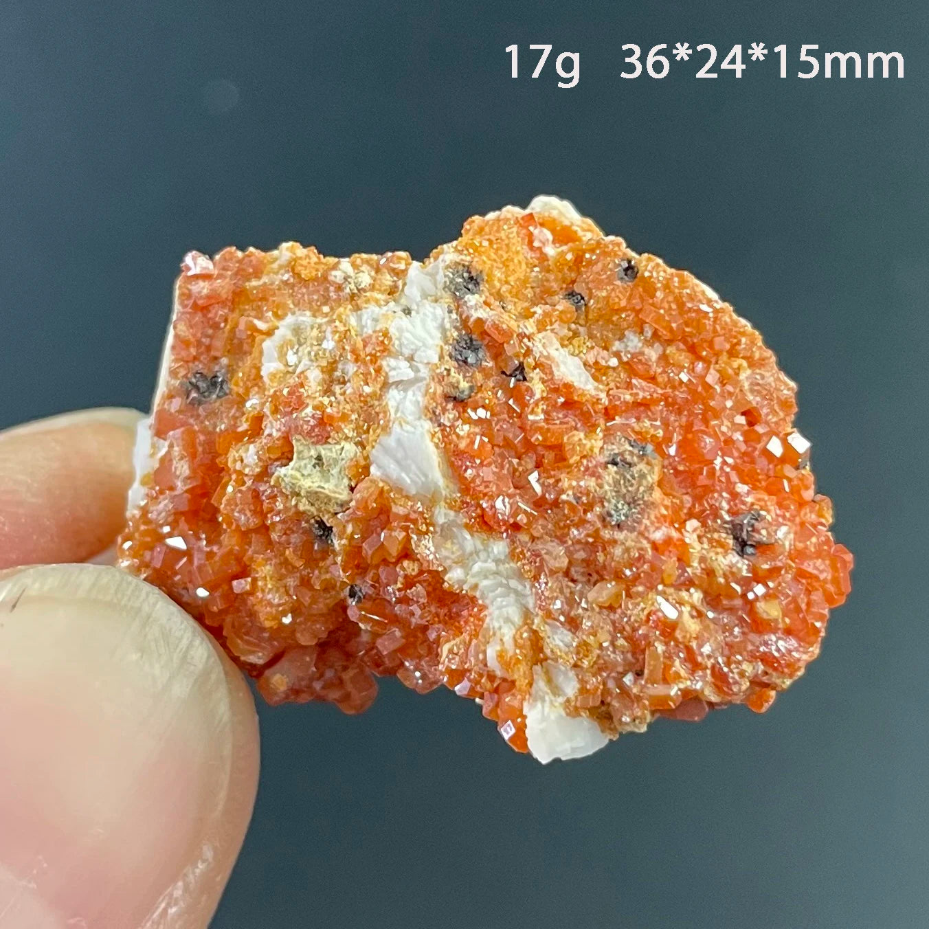 Natural Stone Vanadinite Crystal Mineral Specimen Quartz Cluster Raw Rock Decoration Rough Polished Healing