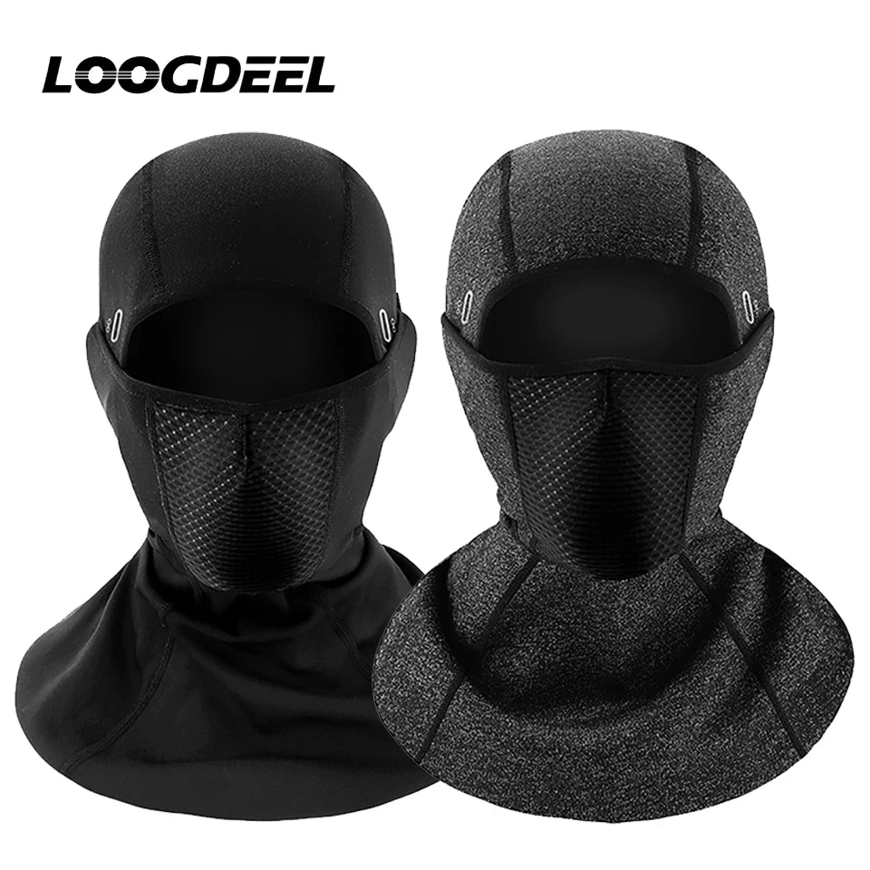 LOOGDEEL Windproof Skiing Face Mask Balaclava Ski Mask Fishing Skiing Hat Headwear Winter Skiing Mask Fleece Thermal Keep Warm