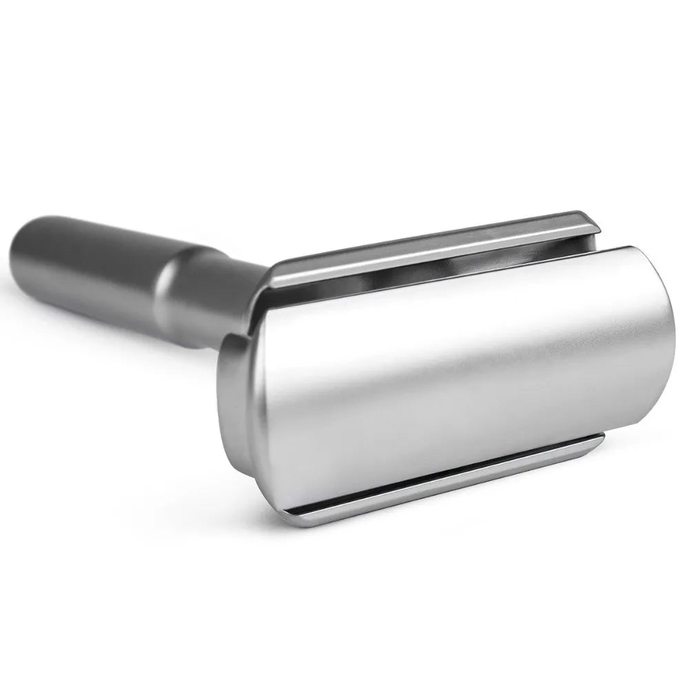 Adjustable Safety Razor Double Edge Classic Mens Shaving Hair Removal Shaver it with 5 PCS Titanium Coated Blades Shaver