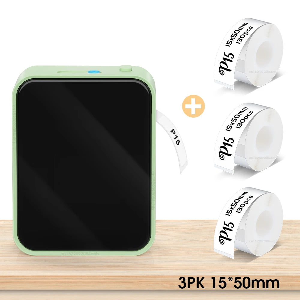 Marklife P15 Wireless Bluetooth Label Printer - Portable Thermal Sticker Maker