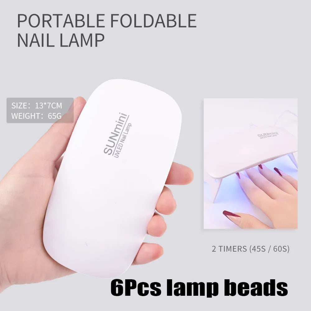 1Pcs Handheld UV Lamp 2W Wavelength 365nm395nm Professional Nail Lamp Dryer Quick Drying Manicure Lamp For Nail Art