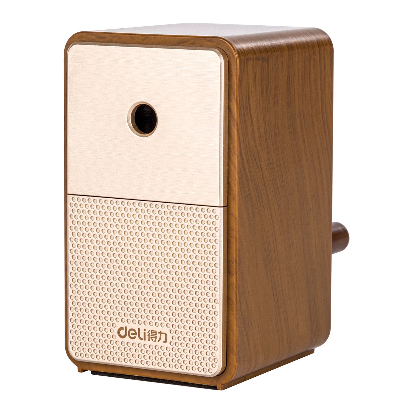 Deli Adjustable Hand Crank Pencil Sharpener - Professional Desktop Sharpener with Long-Lasting Blade