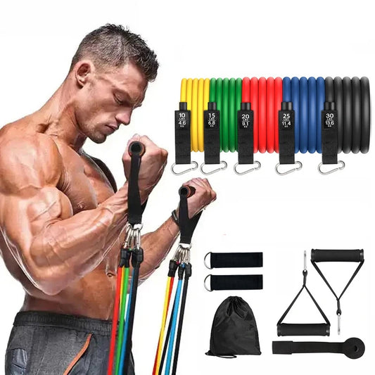 Premium 11-Piece Resistance Band Set - Multifunctional Training System