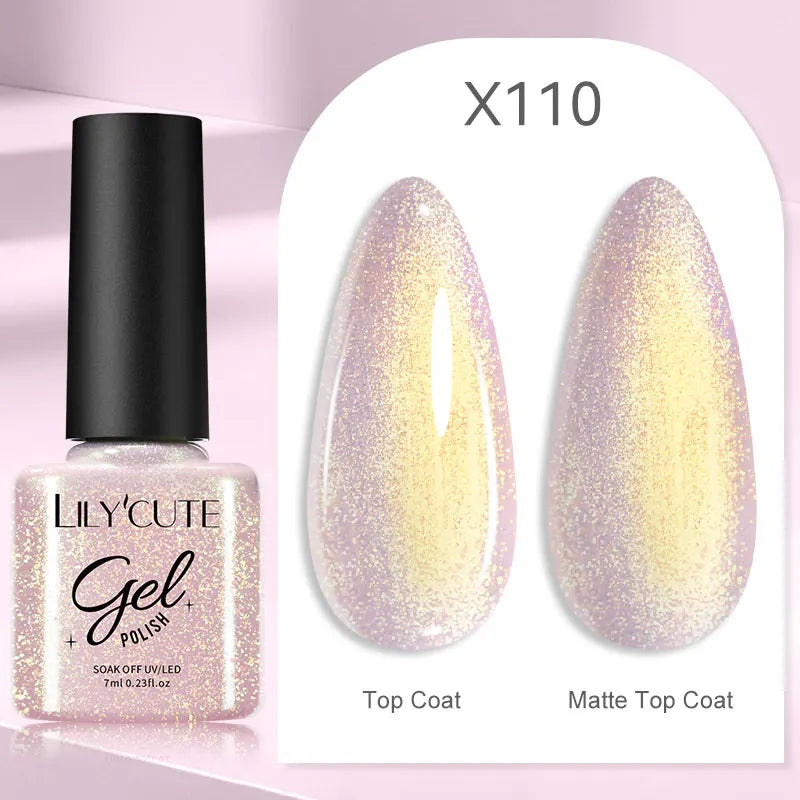 LILYCUTE Professional Gel Nail Polish - 7ml Long-Lasting UV/LED Nail Varnish