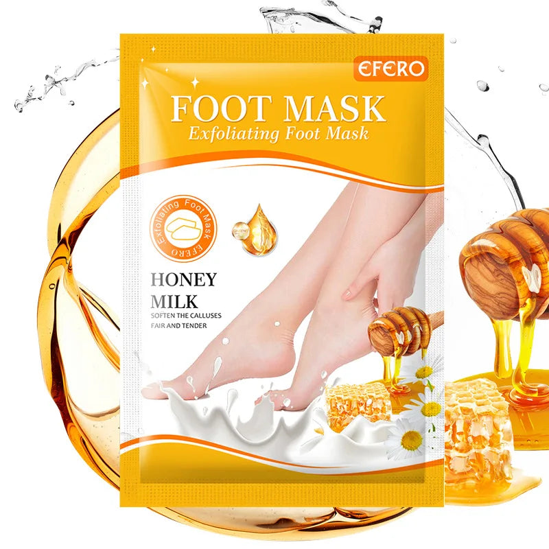 Exfoliating Foot Mask - Spa Pedicure Treatment for Soft, Smooth Feet