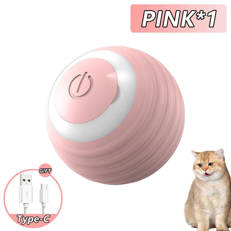 Premium Smart Interactive Cat Ball - Automatic Rolling Electronic Toy