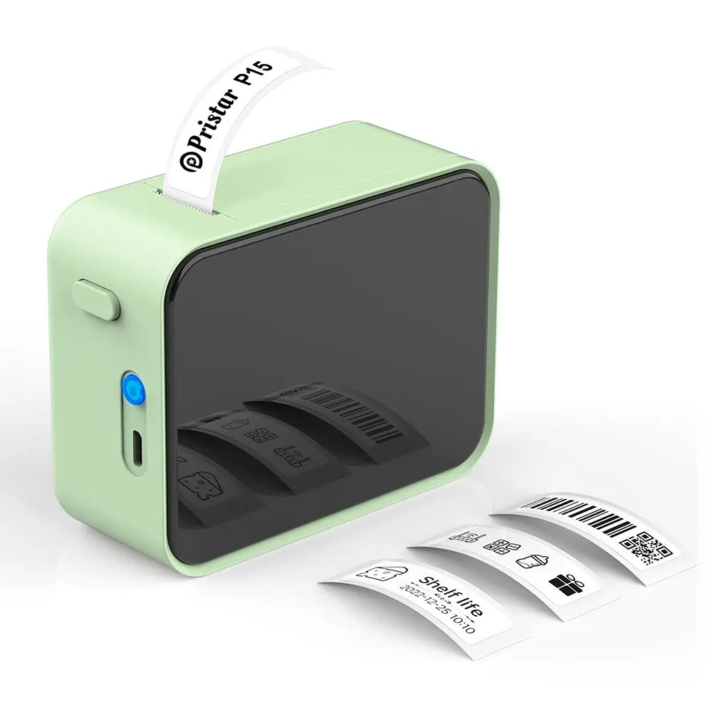 Marklife P15 Wireless Bluetooth Label Printer - Portable Thermal Sticker Maker