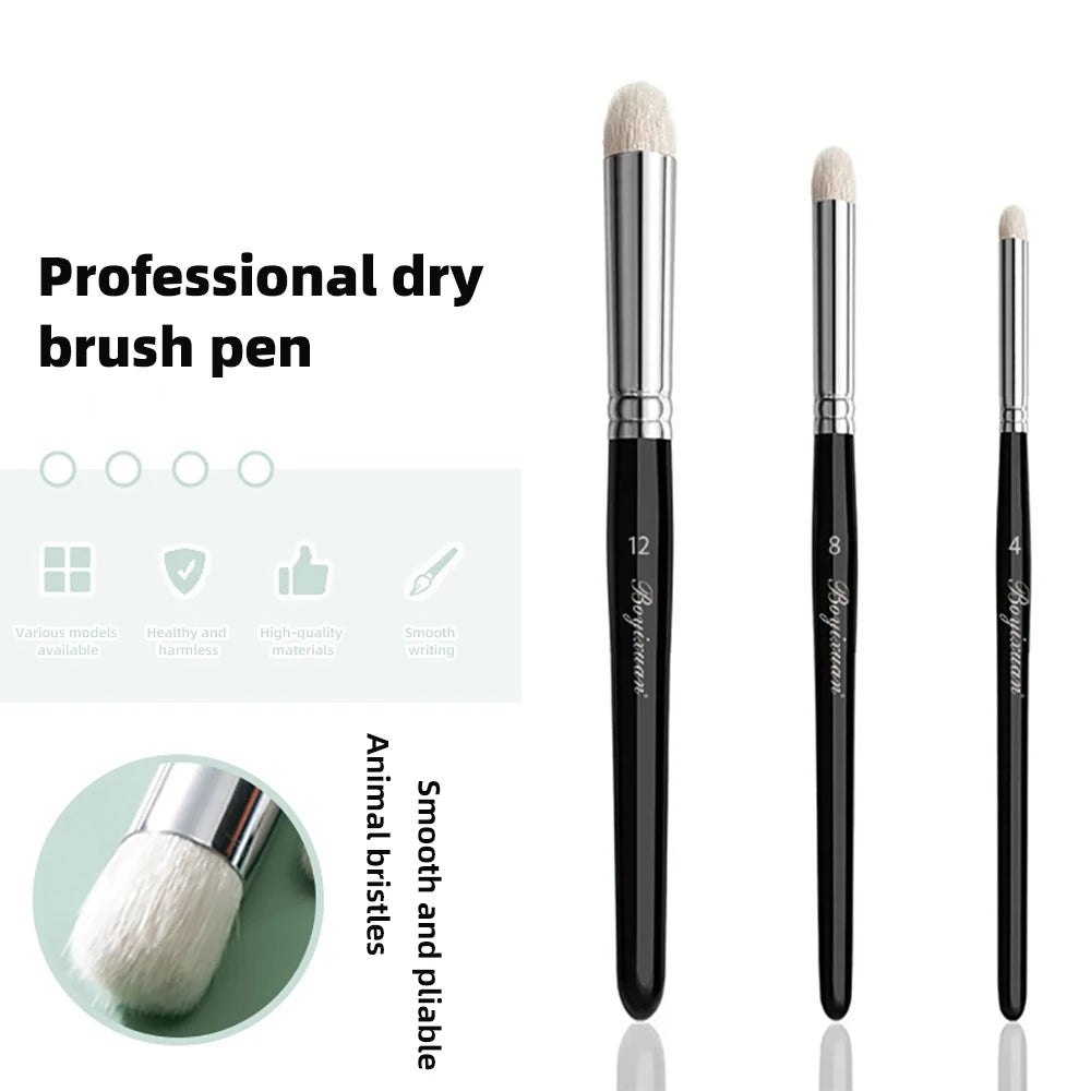 Paint Brush Set Fine Detail Goat Hair Handle Paintbrush for Art Painting Acrylic Watercolor Detailing Miniature Paint Brushes