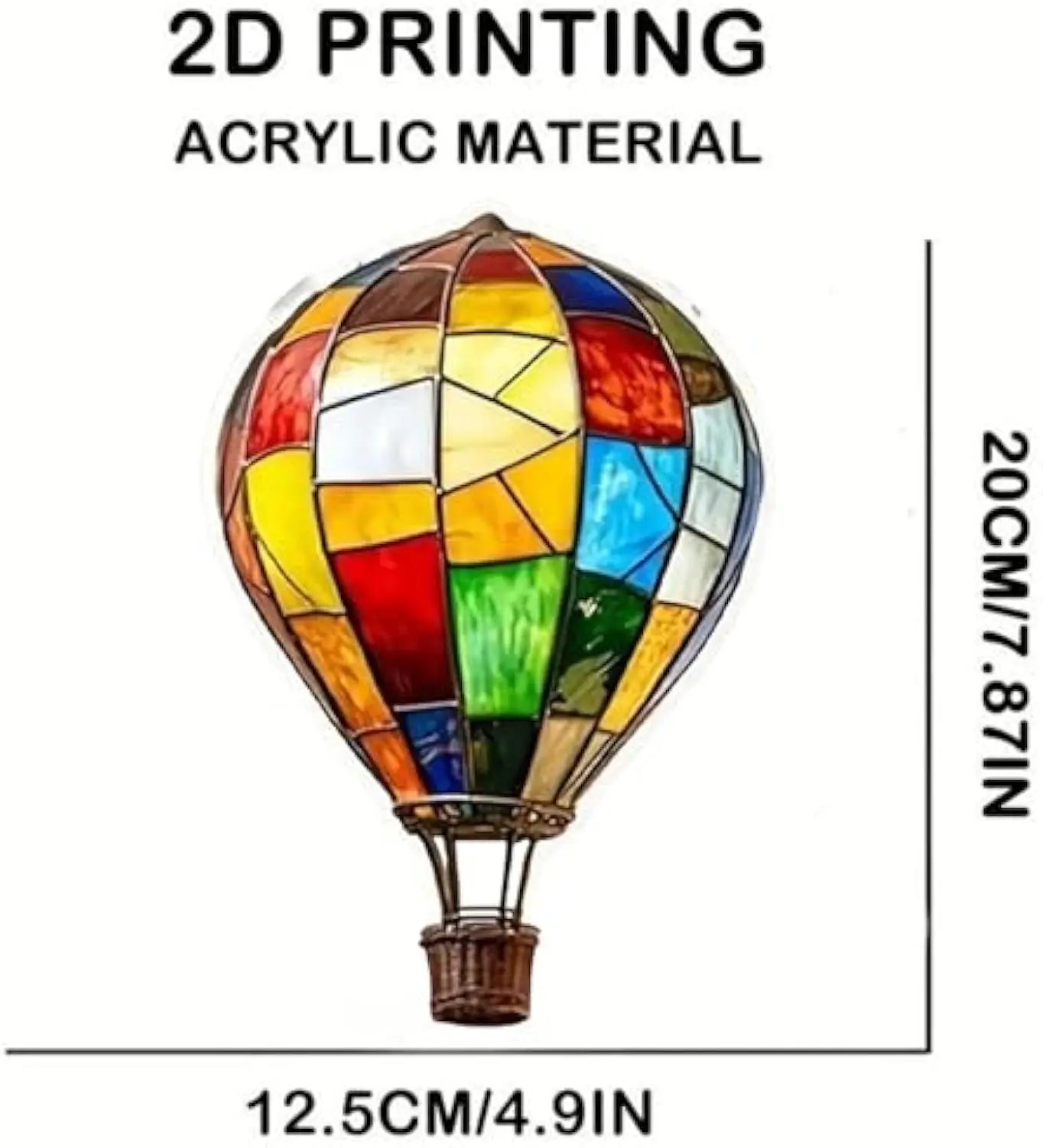 Love Balloon Hot Air Balloon Lantern Valentine's Day Decoration Acrylic Pendant New Fashion Simple Home Decorations Hangings