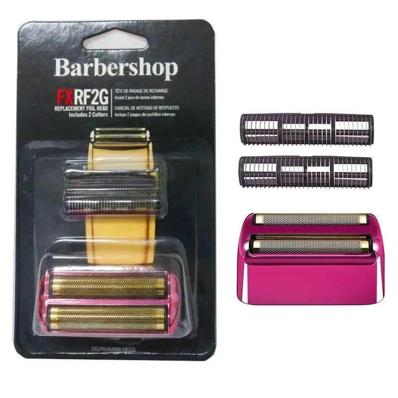 Replacement Head Foil & Cutters Blade Fit For BaBylissPRO Barberology FXFS2 Double Foil Electric Shaver ，For BaByliss Razor