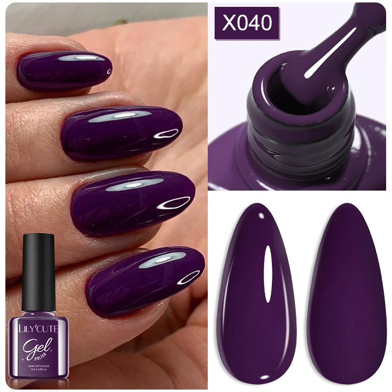 LILYCUTE Reflective Glitter Gel Nail Polish - 5ml Sparkling Liner