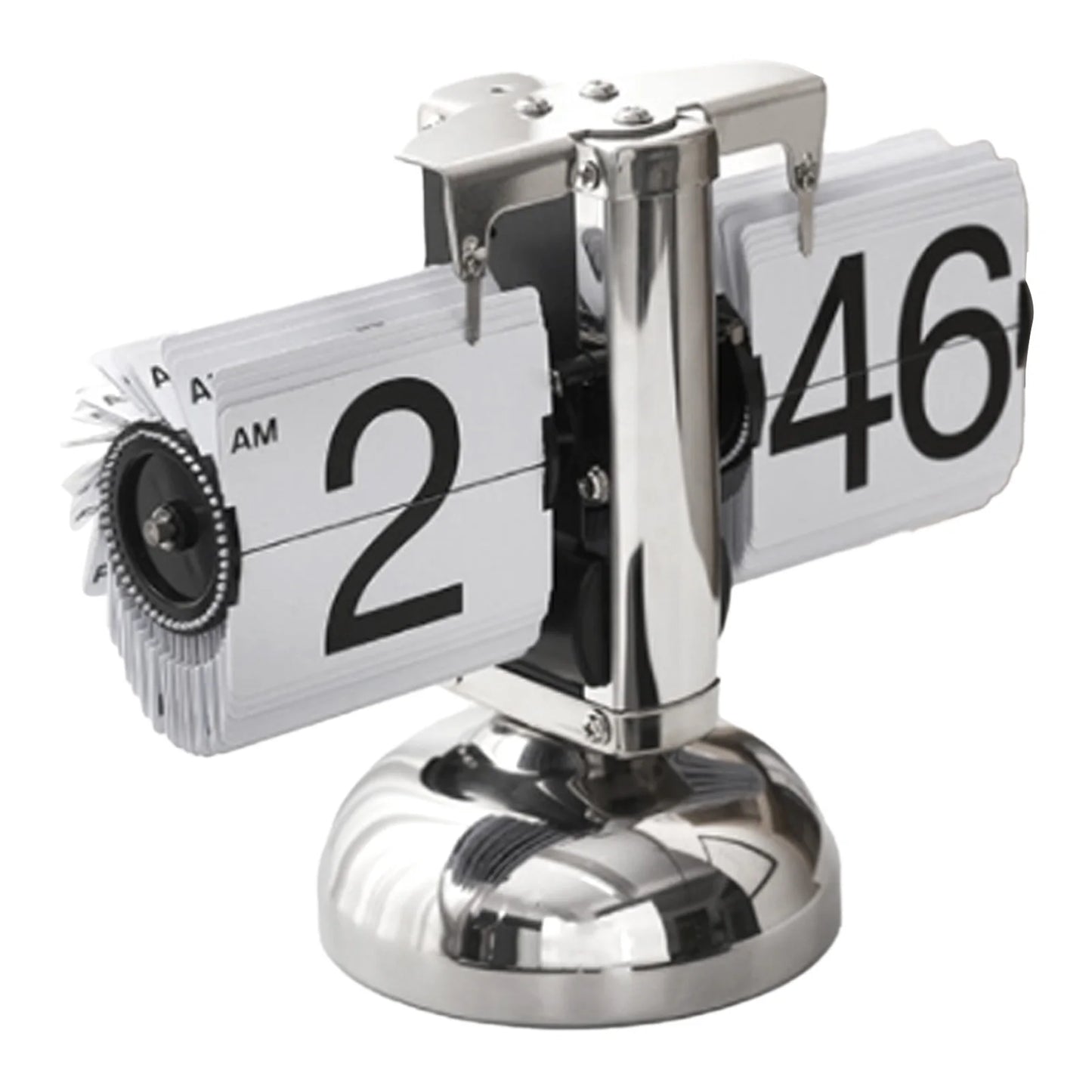 Flip Desk Clock Digital Flip Down Clock Retro Minimalist Single Foot Mechanical Auto Flip Clock Desk Clock for Home Livingroom