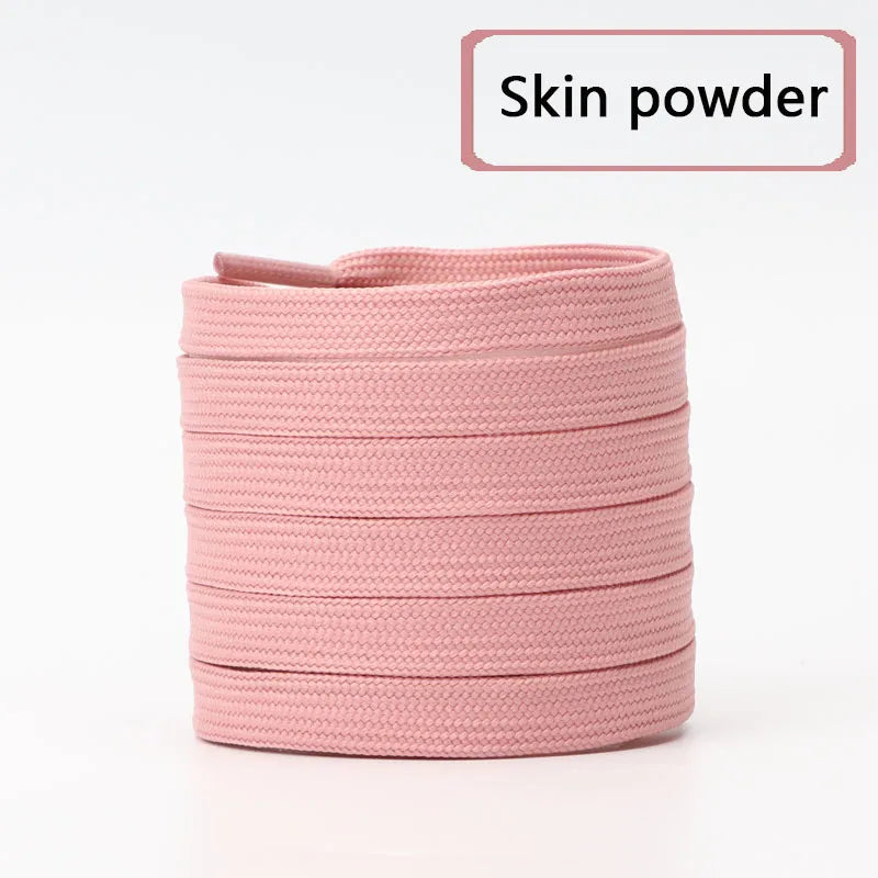 1 Pair Solid Flat Shoe Laces Canvas Shoelaces for Sneakers Woman Men Shoelace Classic Tennis Laces for AF1 Shoestrings