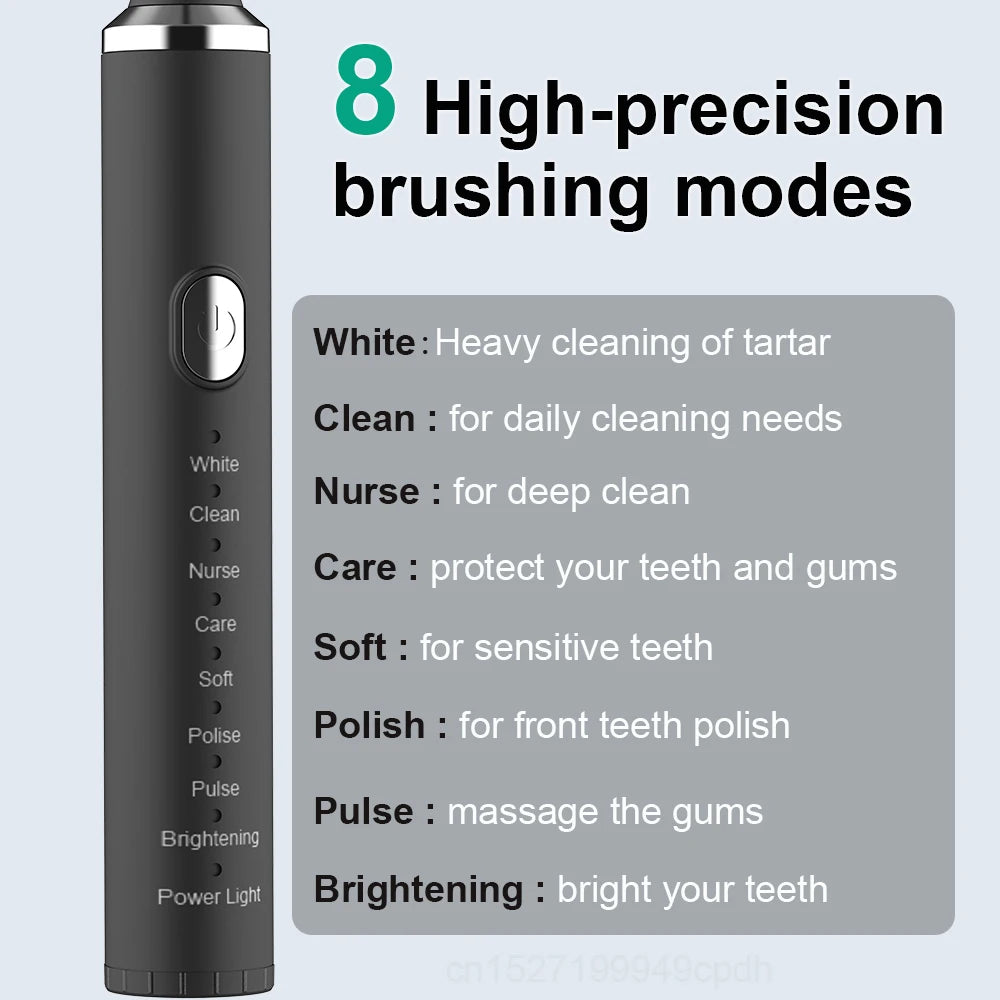 Sonic Electric Toothbrush - USB Rechargeable with Whitening Technology
