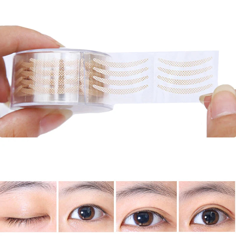 Double Eyelid Tape - 600 Pcs Invisible Eye Lift Strips for Natural-Looking Eyes