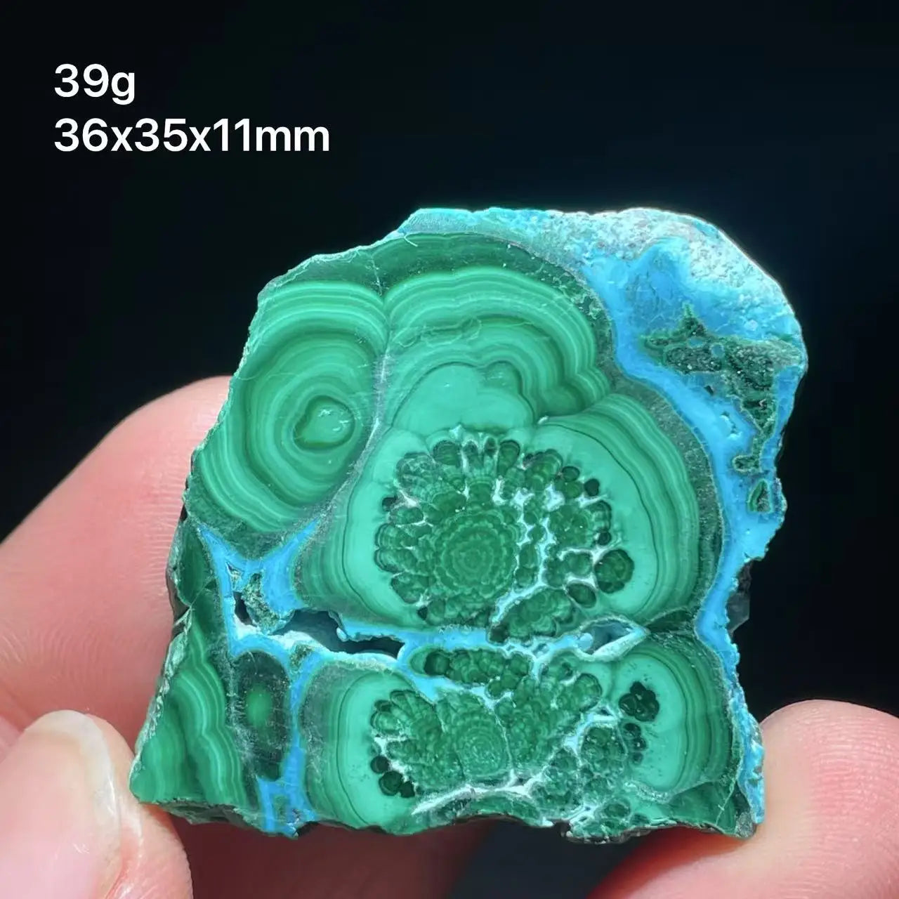 New 100% Natural chrysocolla Malachite plate Phoenix Stone Blue Green Quadrilateral Rainbow from Zambia
