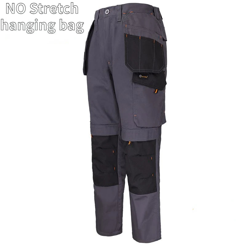 Summer Thin Cargo Pants Men's Multi-pocket Tear Resistance Stretch Trousers Outdoor Site Working Wear-resistant Pants Workwear