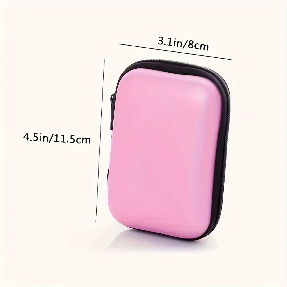 1pc Data Cable Charger Storage Bag, Portable Earphone Storage Box Drop-proof Zipper Bag