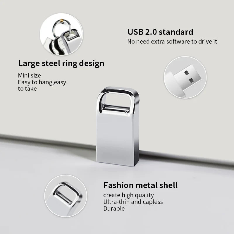 New 2.0 USB Flash Drive 64GB Pen Drive 3.0 High Speed 128GB Best Gift Special USB Memory Stick Waterproof Pendrive Flash U Disk
