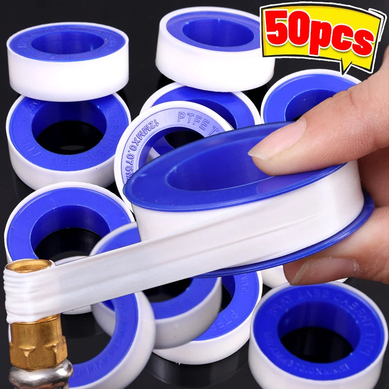 Professional PTFE Thread Seal Tape - Water Pipe Leak Prevention & Plumbing Repair