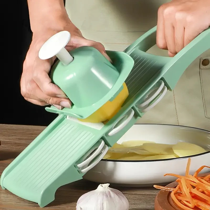 Multifunctional Vegetable Slicer & Grater with Handle - Kitchen Cutting Tool