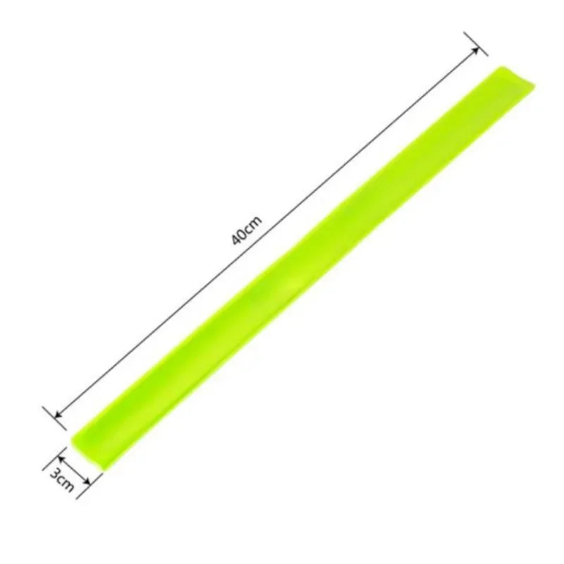 40*3cm Retractable Reflective Bands Useful Reflective Stripe Outdoor Night Work Running Cycling Reflective Armband