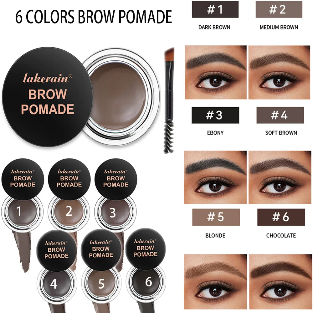 Wild Eyebrow Cream Smooth Styling Eyebrow Pomade Setting Eyebrow Wax Smudge Proof Eyebrow Dye Cream