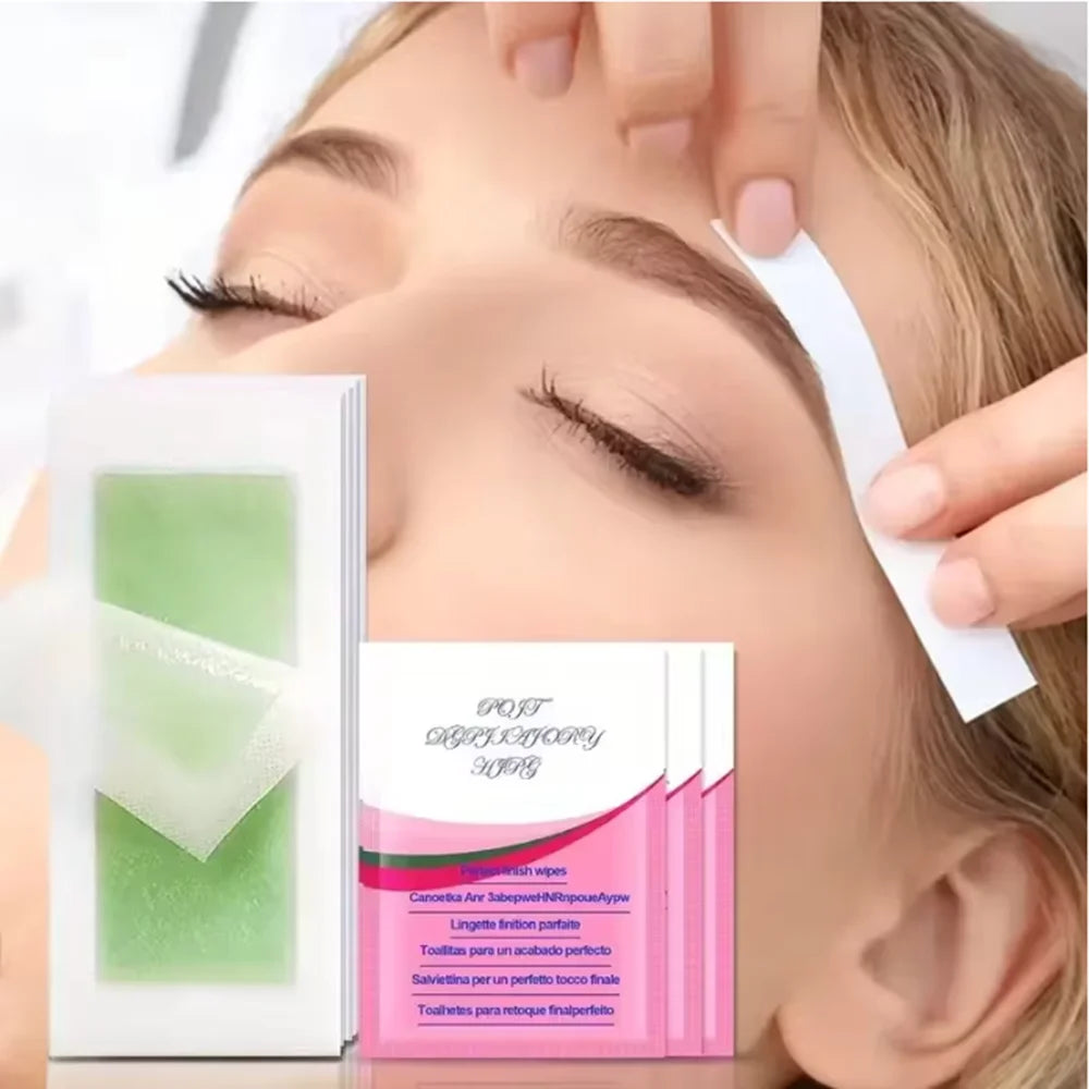 20pcs Hair Removal Patches - Painless Depilatory Strips for Body (Legs/Arms) Fast & Long-Lasting Hair Removal Pads