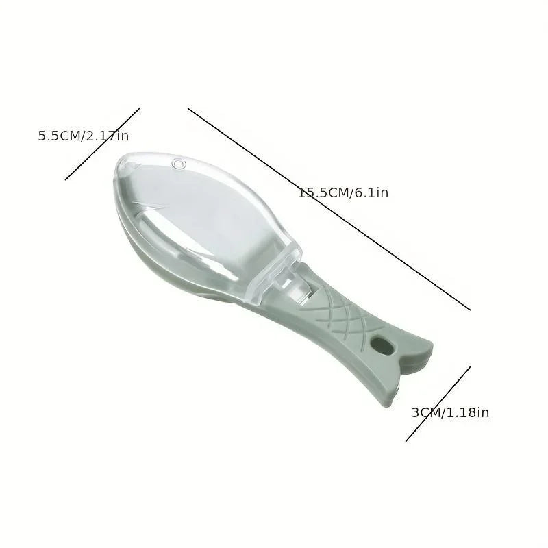 Fish Scale Scraper with Cover - Professional Kitchen Cleaning Tool