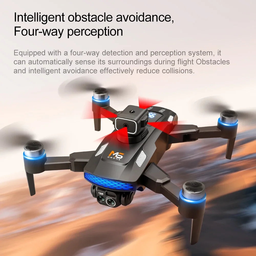 Original  M6 Drone 8K Professional HD Camera Drones 5G WIFI FPV Video 4k UAV With screen Remote control RC Quadcopter Dron