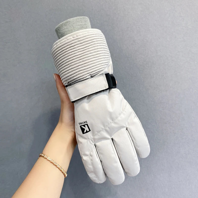 Winter men's and women's warm gloves, waterproof and skin friendly touch screen, suitable for cycling and skiing