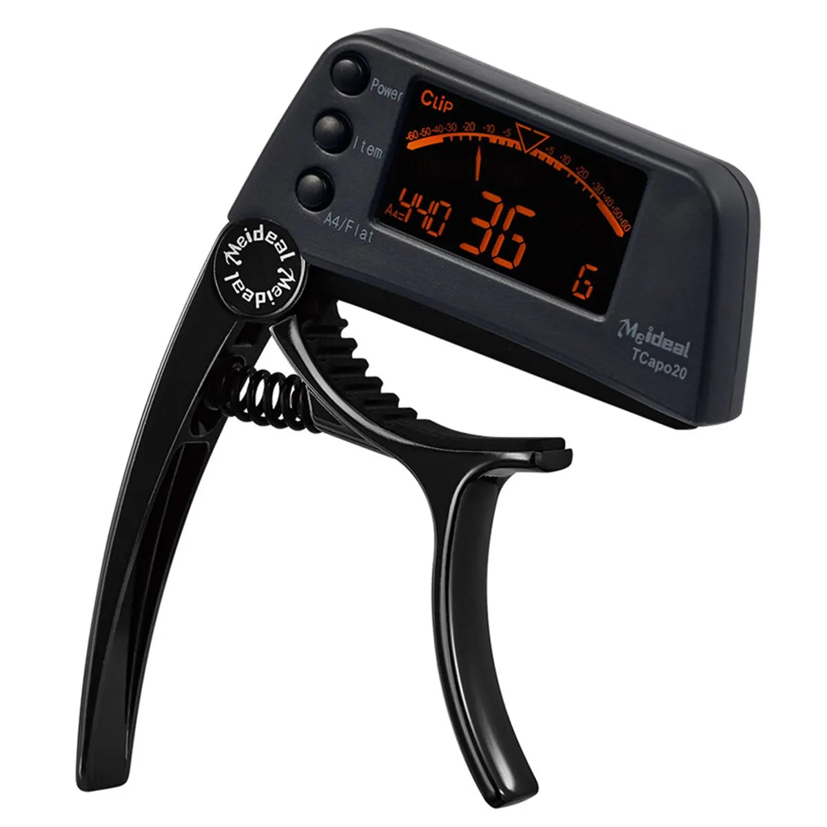 Premium 2-in-1 Guitar Tuner & Capo - LED Display for All Guitars