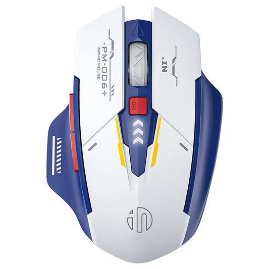 Inphic F9 Wireless Mouse Rechargeable Battery Level Display Mecha Color Scheme F9 V2 Gaming Mouse For PC Laptop